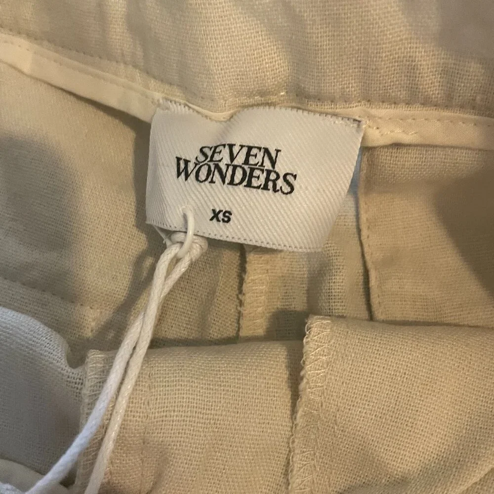 SEVEN WONDERS ZEPHY LINEN  WIDE LEG PANT - SAND (From Runaway The Label) - Picture 10 of 12